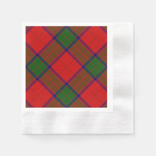 Robertson tartan red green plaid napkin