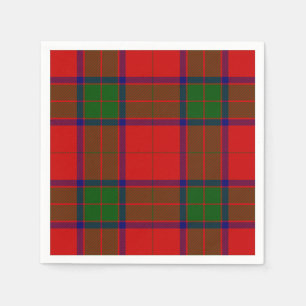 Robertson tartan red green plaid napkin