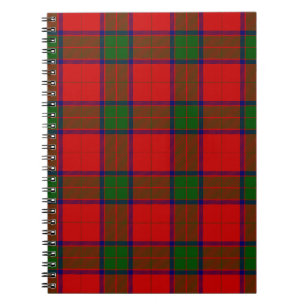 Robertson tartan red green plaid notebook