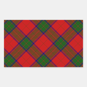 Robertson tartan red green plaid sticker