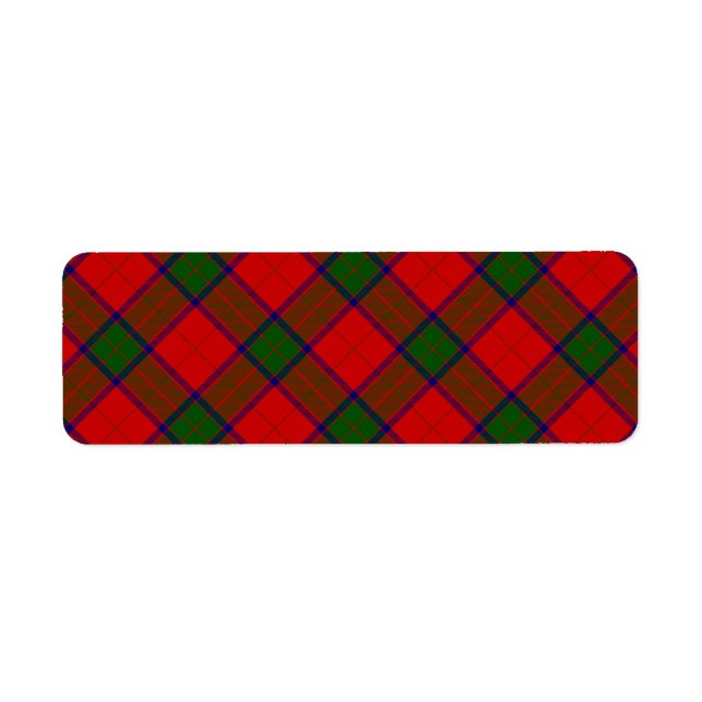Robertson tartson rouge vert plaid (Devant)