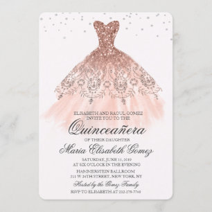 Robes de Quinceanera Pailletées Invitation Diamant