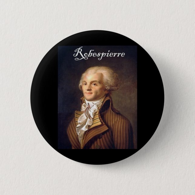 Robespierre 1 with blackadder 2 inch round button (Front)