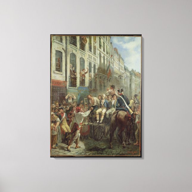 Robespierre  and Saint-Just Canvas Print (Front)