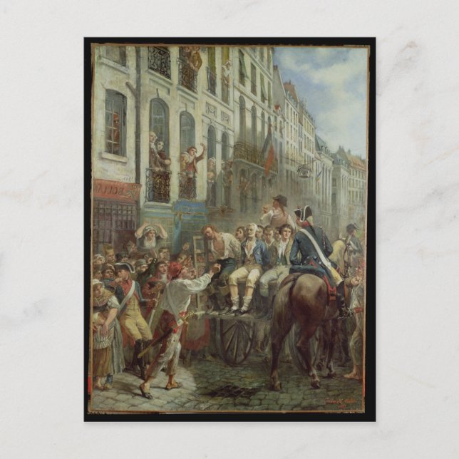 Robespierre  and Saint-Just Postcard (Front)