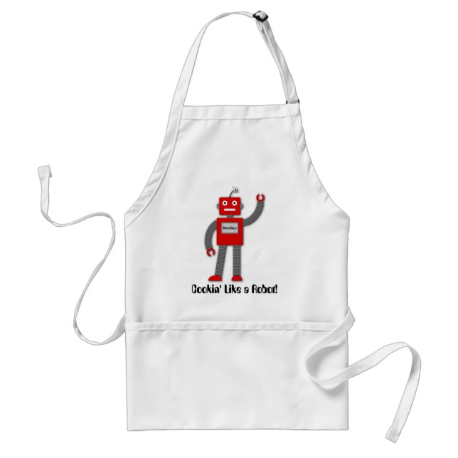 Robi the Retro Robot Apron (Front)