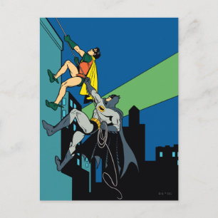 Robin And Batman Climb Postcard
