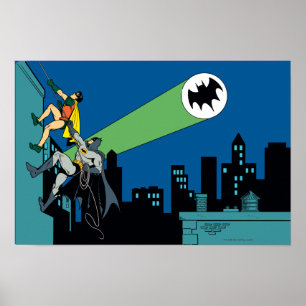 Robin And Batman Climb Poster