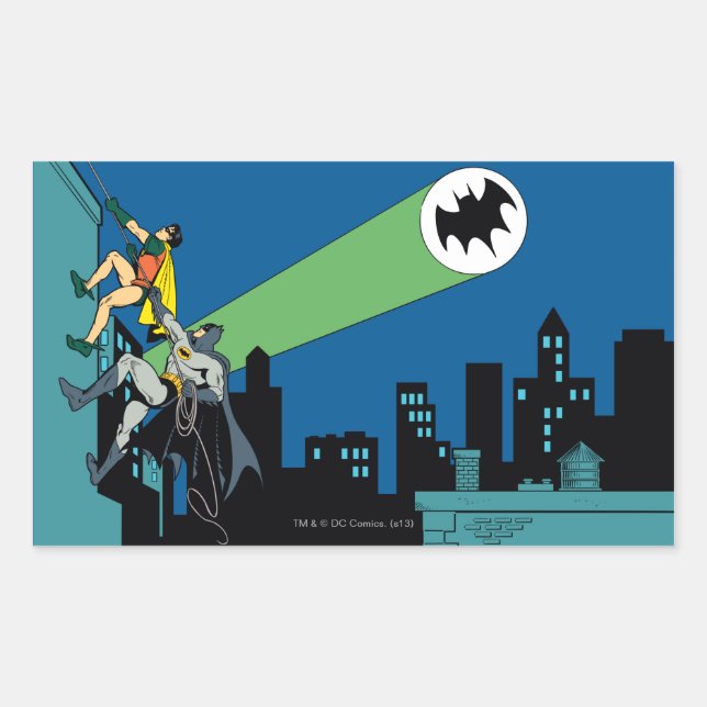 Robin And Batman Climb Sticker (Front)