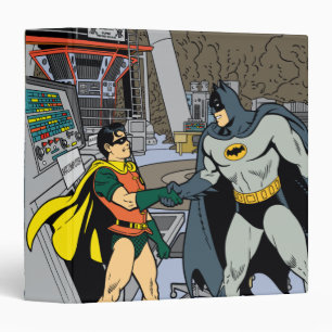 Robin And Batman Handshake Binder
