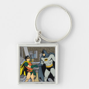Robin And Batman Handshake Keychain
