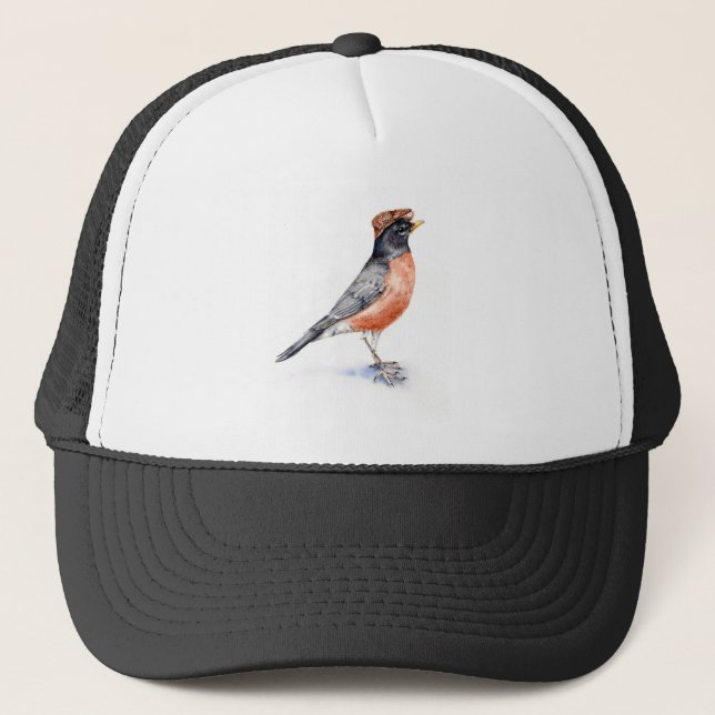 Robin Bird in Hat (Front)