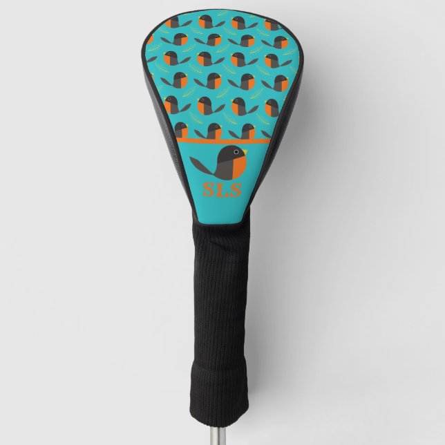 Robin Birds  Golf Head Cover (Front)