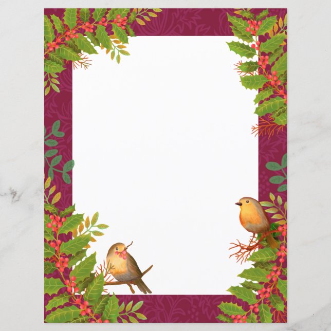 Robin Birds Holly Berry Wine (Front)