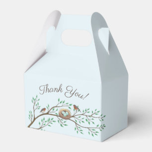 Robin Birds Nest Eggs Spring Baby Shower Favor Box