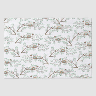 Robin Birds Nest Eggs Spring Baby Shower Tissue Paper