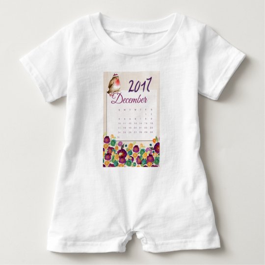 Robin Calendar Baby Romper