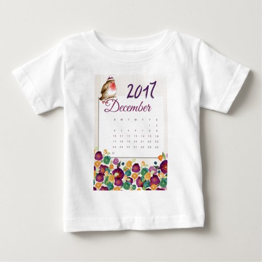 Robin Calendar Baby T-Shirt