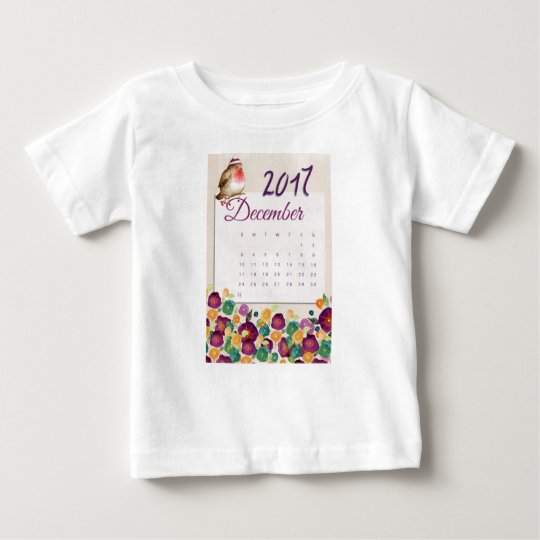 Robin Calendar Baby T-Shirt