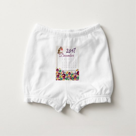 Robin Calendar Diaper Cover