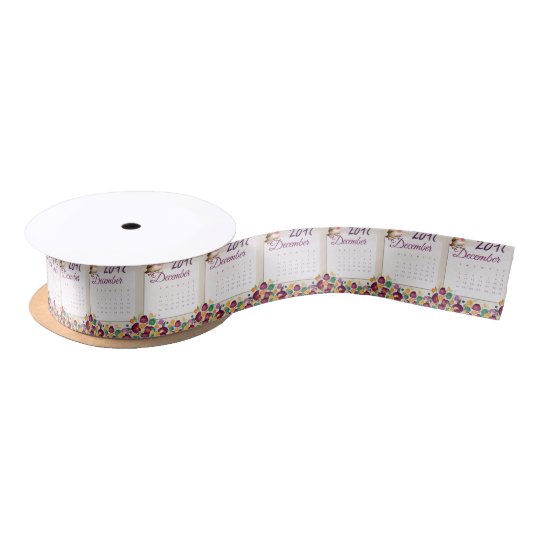Robin Calendar Satin Ribbon
