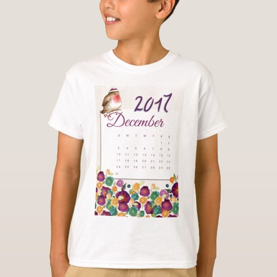 Robin Calendar T-Shirt