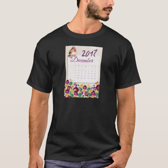 Robin Calendar T-Shirt