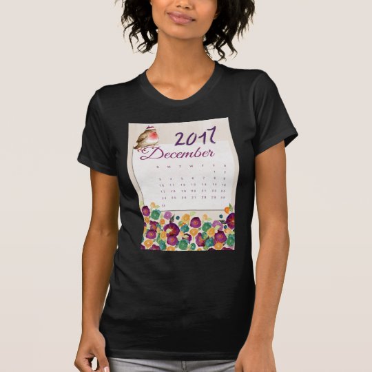 Robin Calendar T-Shirt