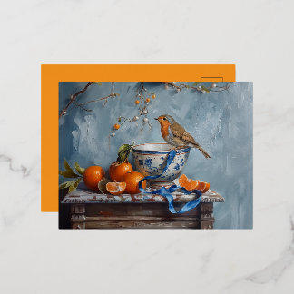 Robin - Cartes postales Foil