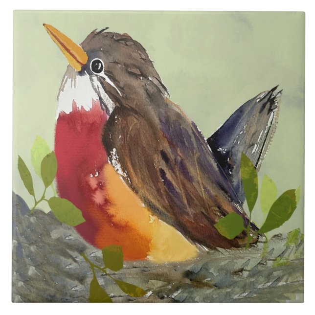 Robin Ceramic Kitchen Tile (Front)