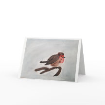 Robin christmas card
