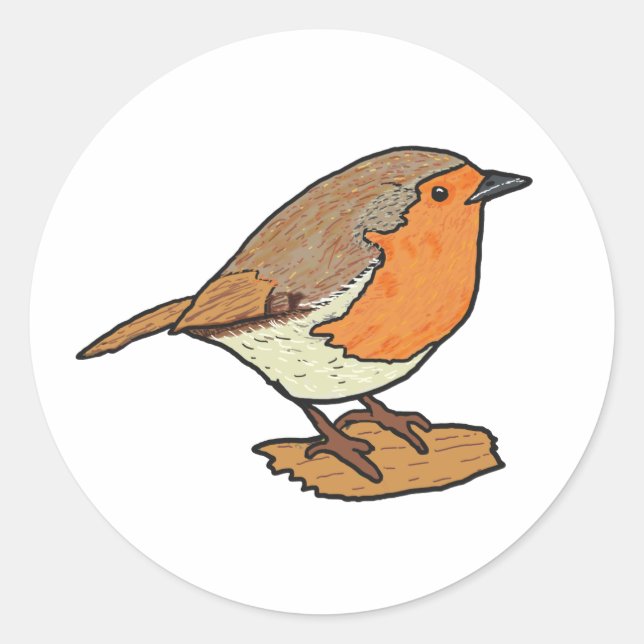 Robin Classic Round Sticker (Front)