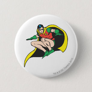 Robin Crouches 2 Inch Round Button