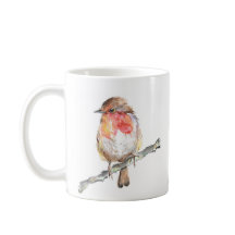 Robin de Noël Art Mug