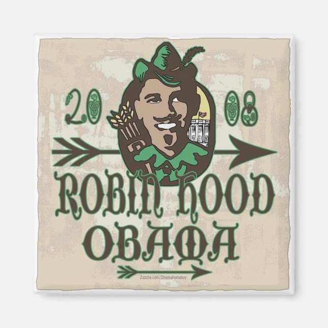 Robin des Bois Obama Magnet (Devant)
