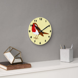Robin Design Round Clock