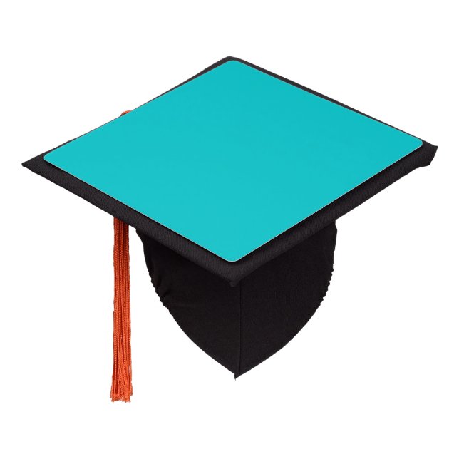 Robin Egg Blue Solid Colour | Classic | Elegant Graduation Cap Topper (Angled)