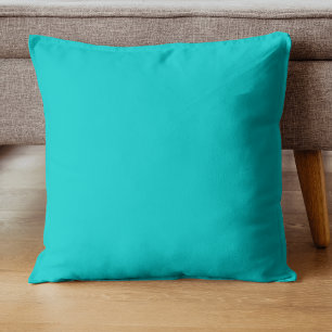 Robin Egg Blue Solid Colour Classic Elegant Throw Pillow