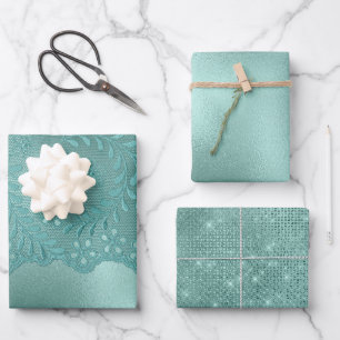 Robin Egg Green Wrapping Paper Sheet