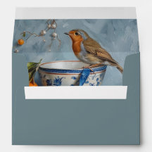 Robin - Envelope for Card size 12.7 x 17.8 cm