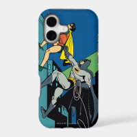 Robin et Batman grimpent