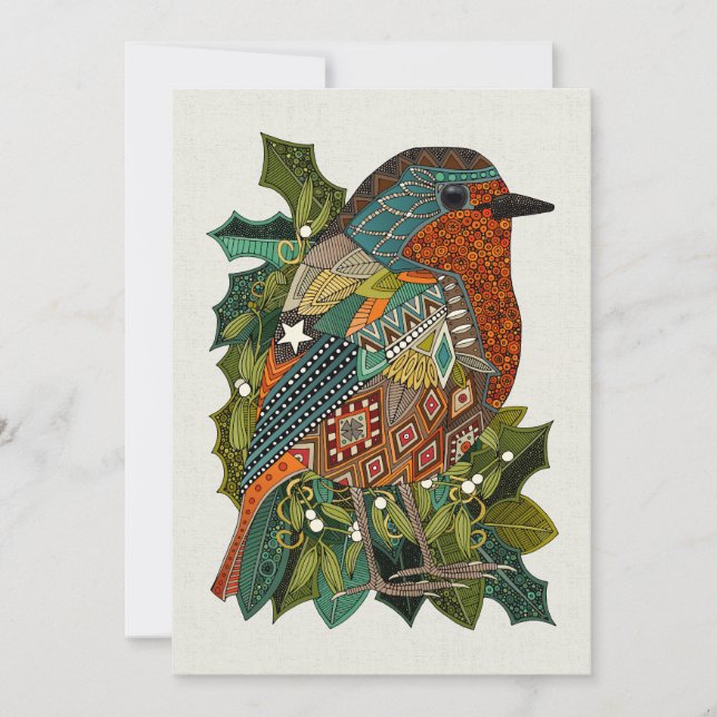 robin garden chalk holiday card (Front)