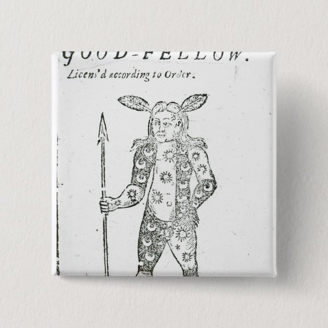 Robin Goodfellow 2 Inch Square Button (Front)