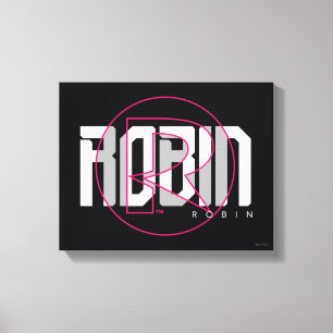 Robin Hi-Tech Name Graphic Canvas Print