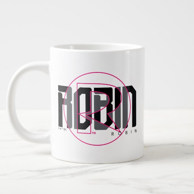 Robin Hi-Tech Name Graphic Large Coffee Mug (Left)