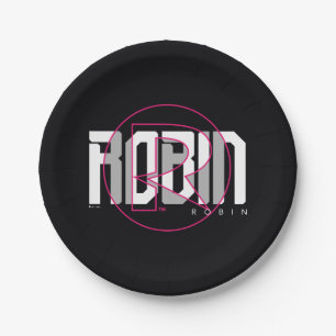 Robin Hi-Tech Name Graphic Paper Plate