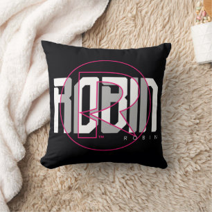 Robin Hi-Tech Name Graphic Throw Pillow