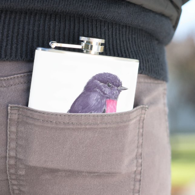 Robin Hip Flask (In Situ)