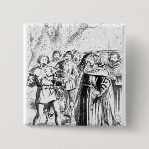 Robin Hood and King Richard I 2 Inch Square Button