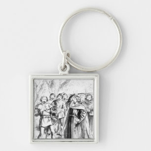 Robin Hood and King Richard I Keychain